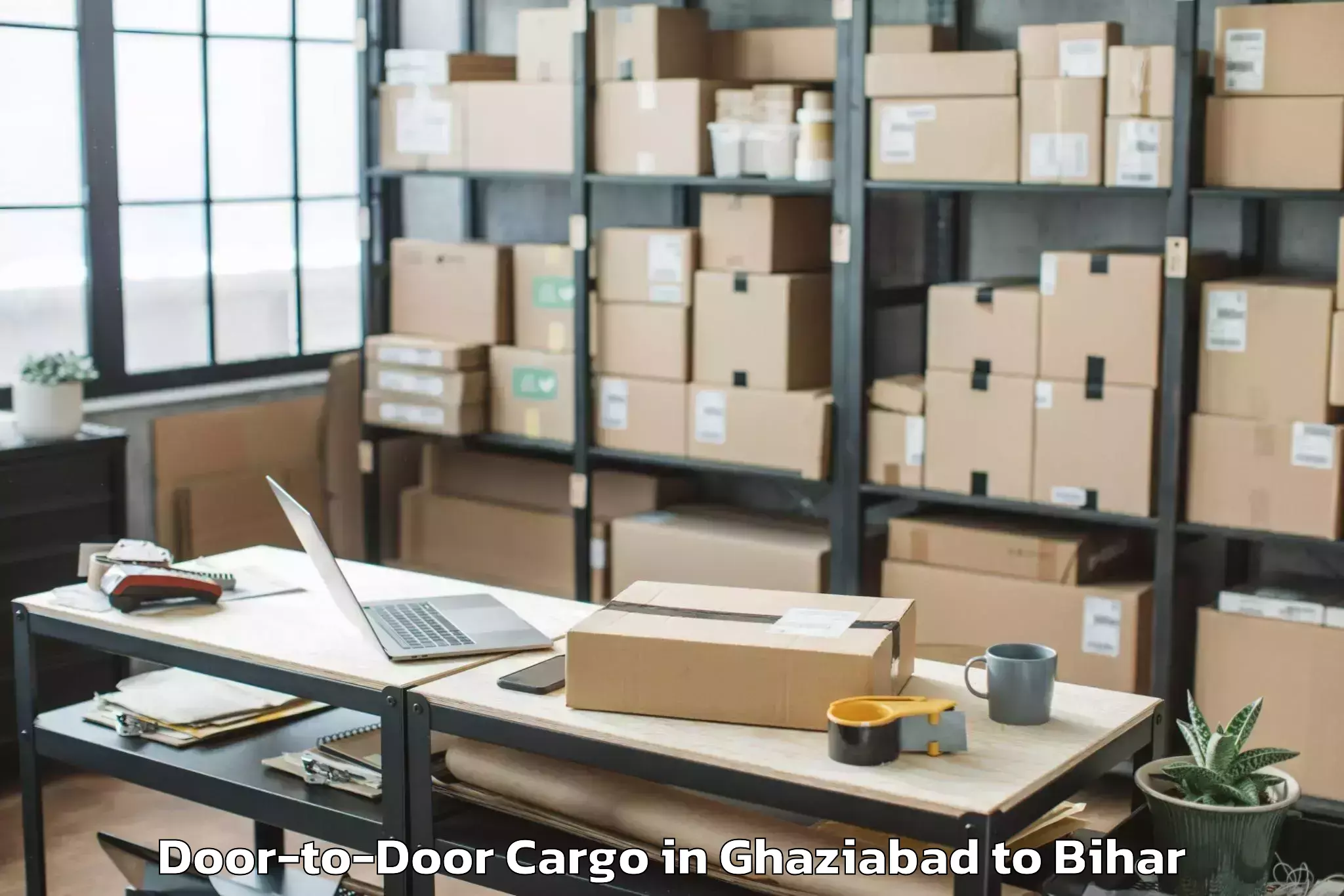 Easy Ghaziabad to Lauria Nandangarh Door To Door Cargo Booking